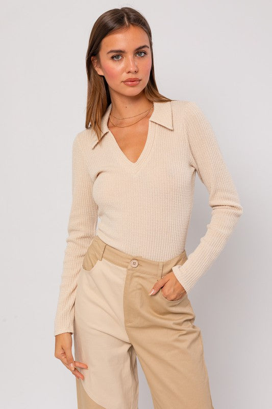 Jess Collared Bodysuit