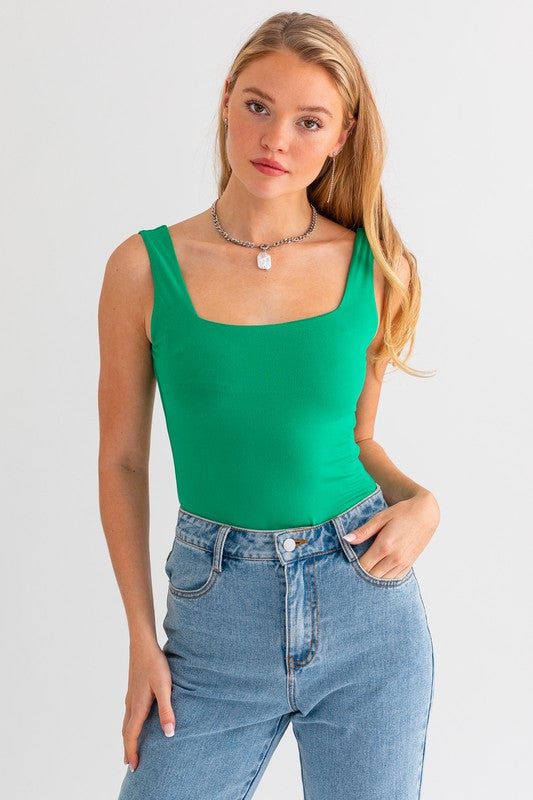 Taylor Square Neck Tank Bodysuit