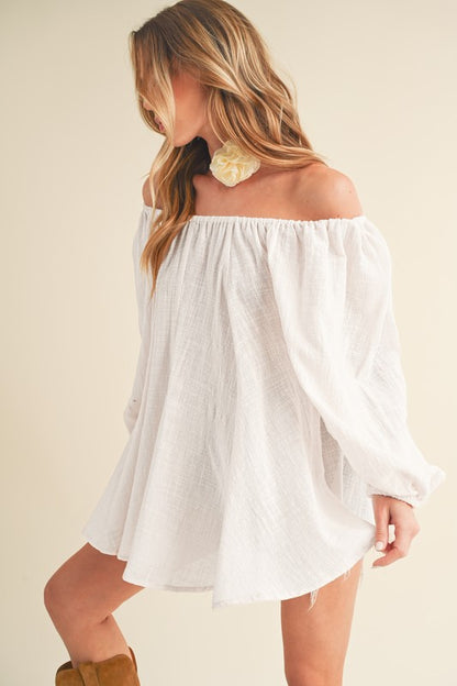 Nately Off Shoulder Tunic Dress