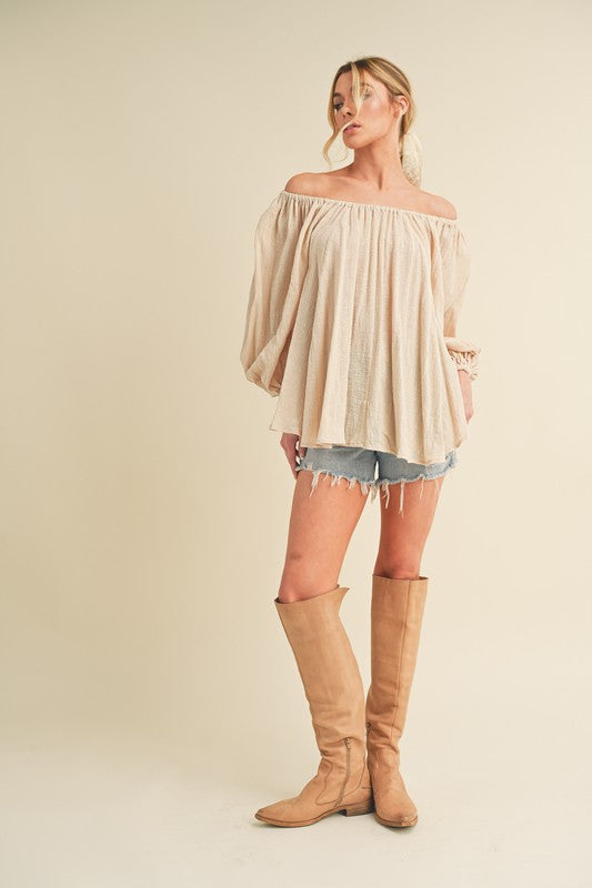 Nately Off Shoulder Tunic Dress